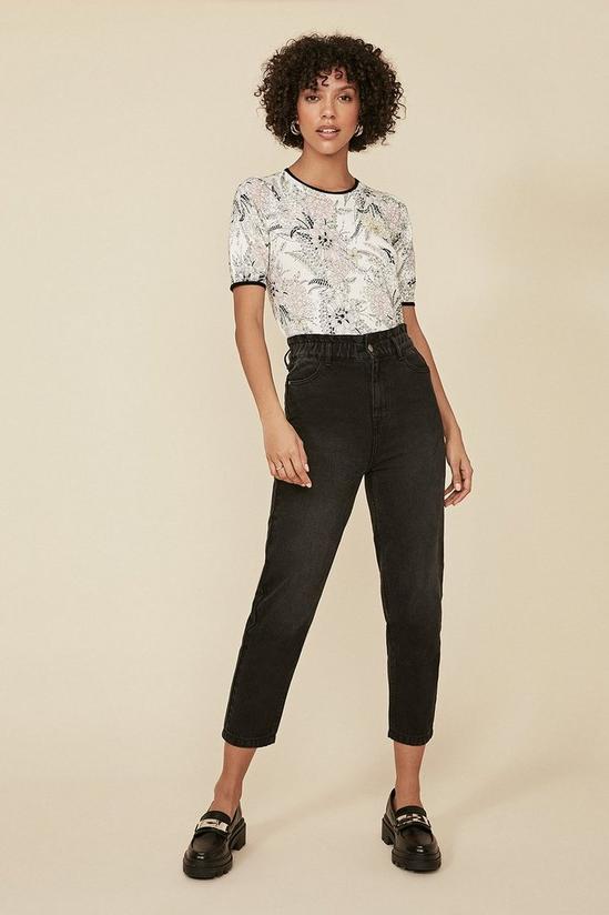 Oasis Floral Print Knitted Top 2