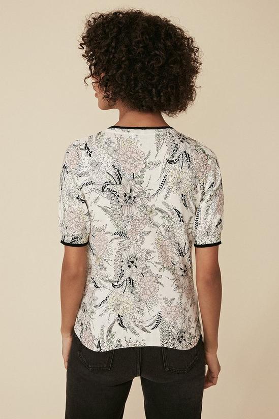 Oasis Floral Print Knitted Top 3