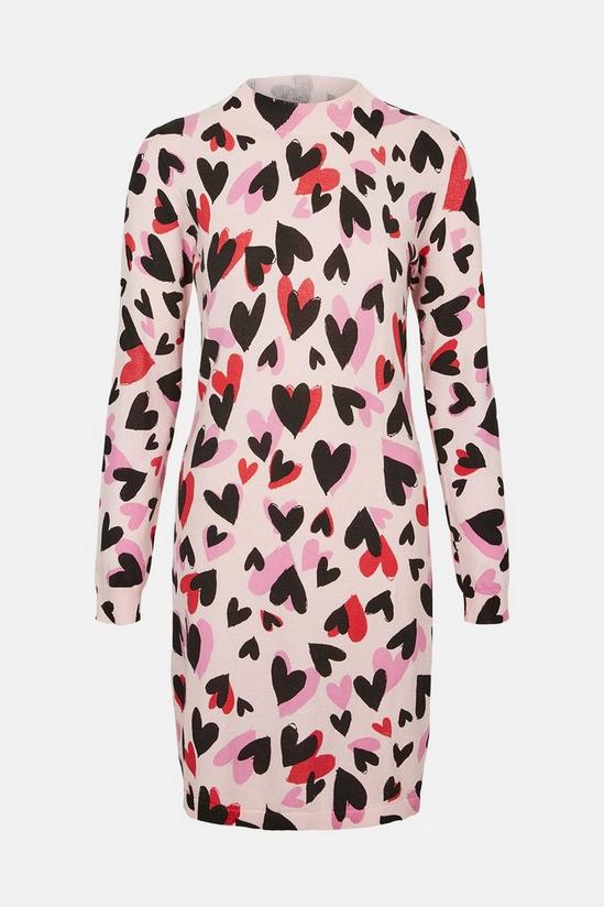 Oasis Heart Print Dress 4