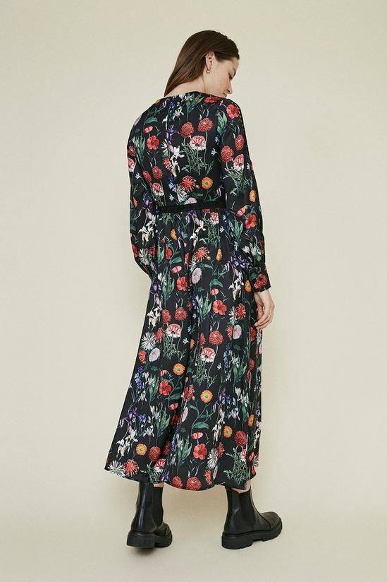 Oasis Floral Lace Trim Midi Dress 3