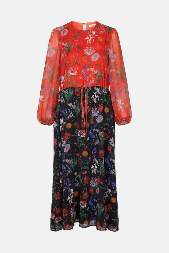 Oasis Floral Patched Midi Dress 5