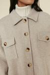 Oasis Longline Button Detail Jacket thumbnail 4