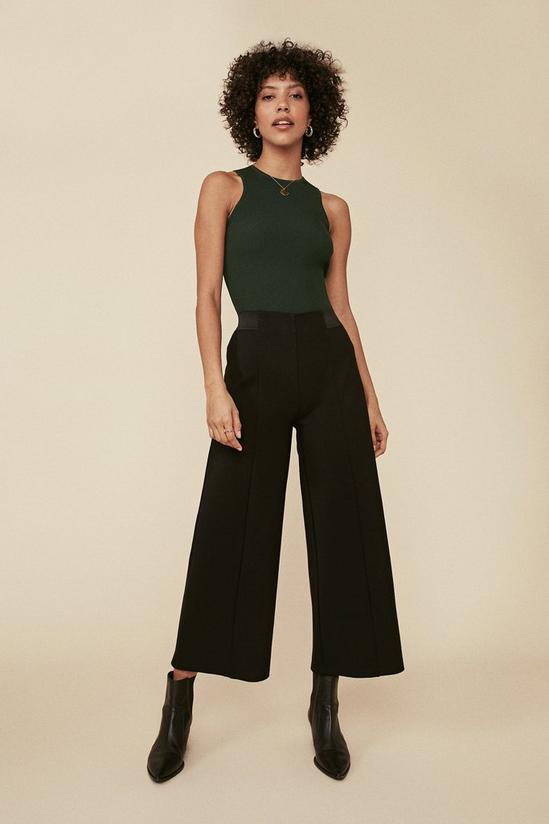 Oasis Wide Leg Ponte Trousers 1