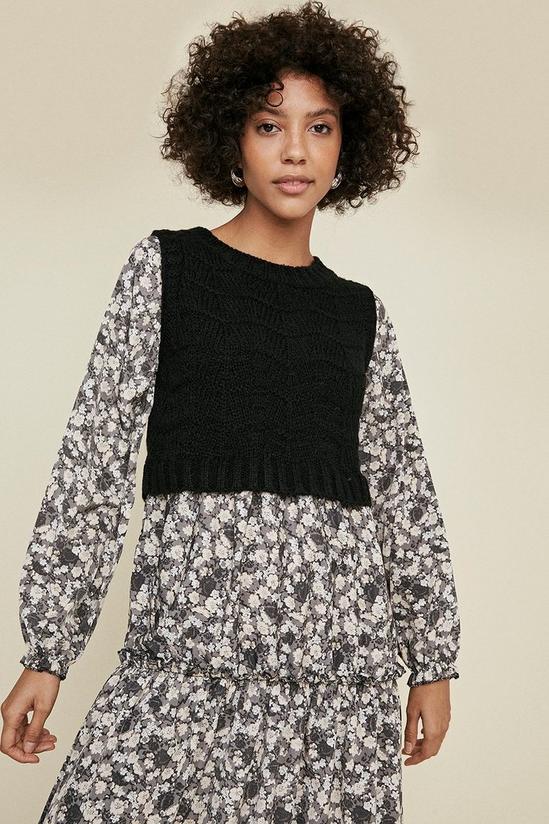 Oasis Knitted Floral Midi 1