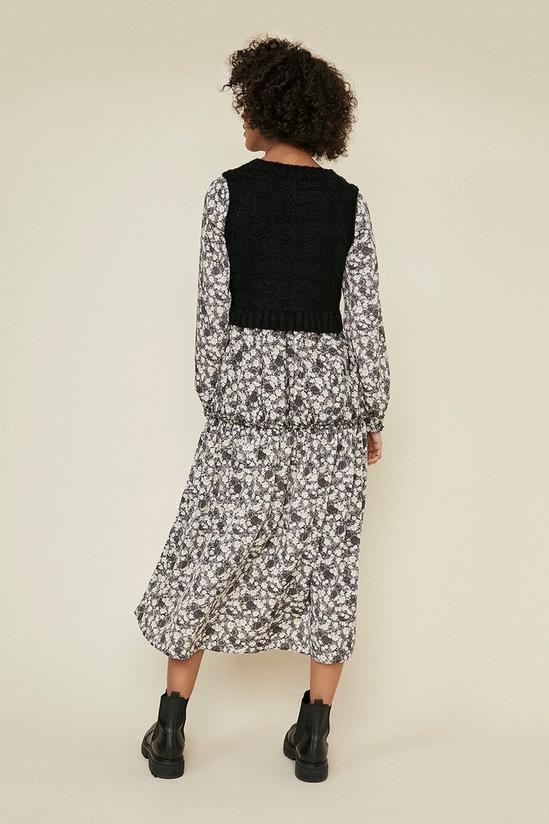 Oasis Knitted Floral Midi 3