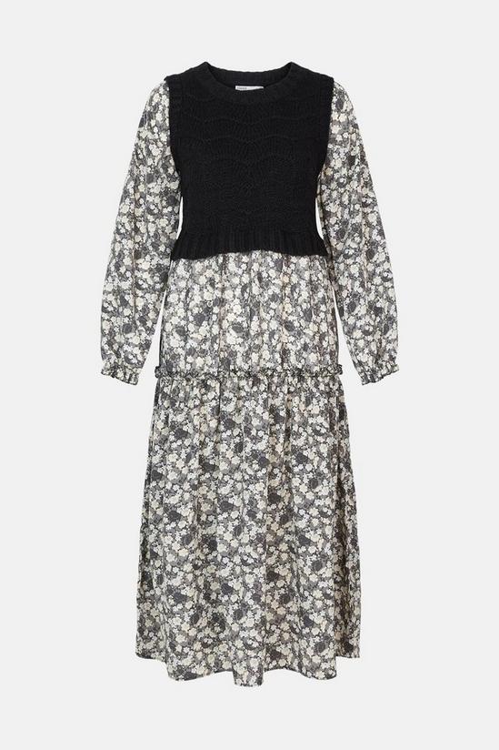 Oasis Knitted Floral Midi 5