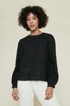 Oasis Broderie Long Sleeve Top thumbnail 2