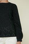 Oasis Broderie Long Sleeve Top thumbnail 4