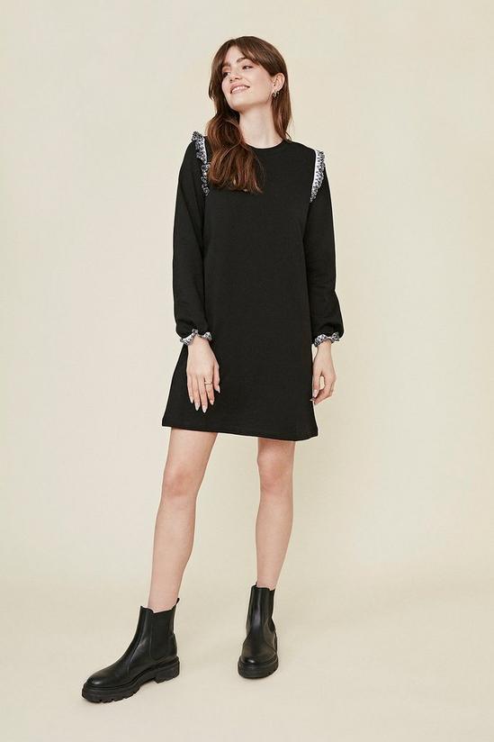 Oasis Broderie Frill Sweat Dress 2