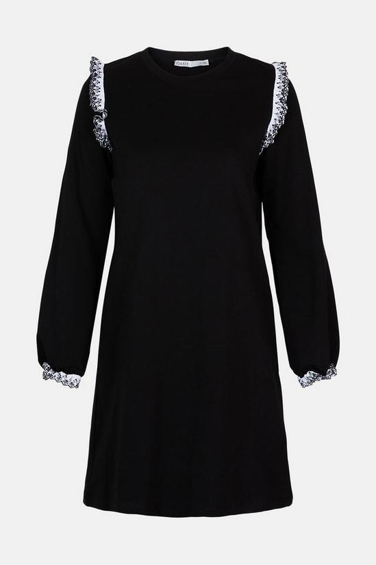 Oasis Broderie Frill Sweat Dress 5
