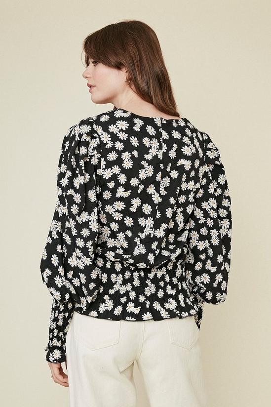Oasis Floral Shirred Top 3