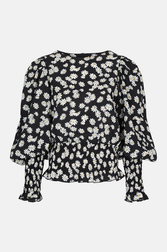 Oasis Floral Shirred Top 5
