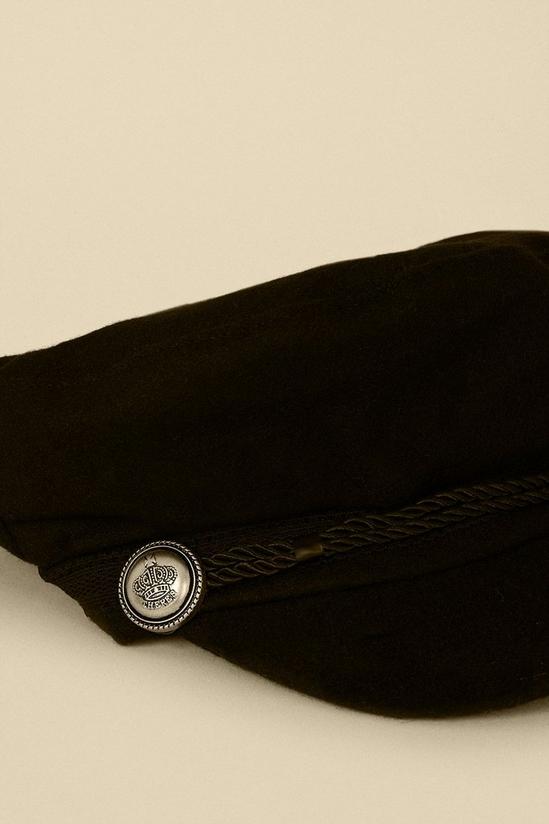 Oasis Button Detail Baker Boy Hat 2