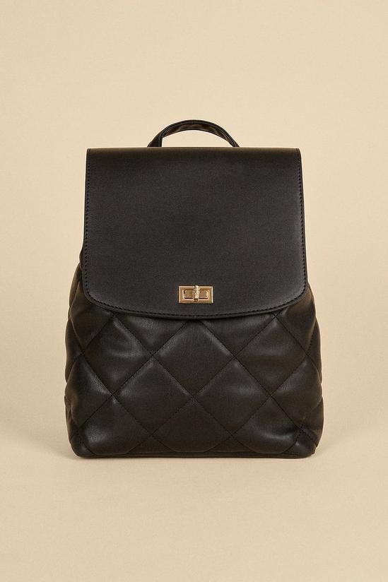 Oasis Quilted Pu Backpack 1