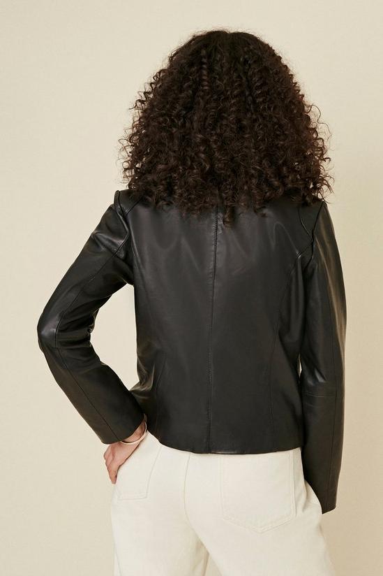 Oasis Leather Blazer Jacket 3