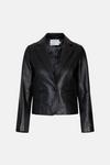 Oasis Leather Blazer Jacket thumbnail 4