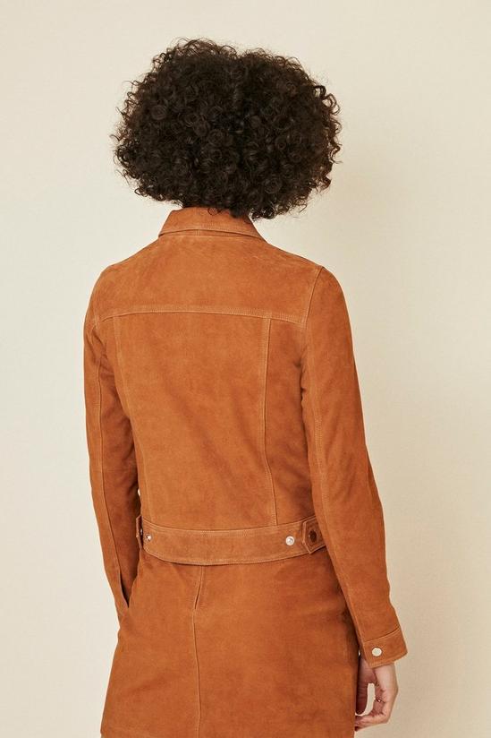 Oasis Button Front Suede Jacket 3