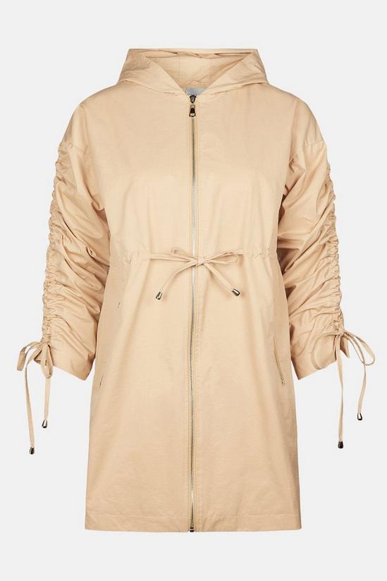 Oasis Ruched Sleeve Parka 4