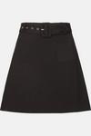Oasis Premium Belted Ponte Skirt thumbnail 4