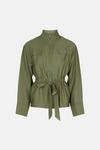 Oasis Linen Look Belted Jacket thumbnail 4
