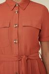 Oasis Linen Look Button Through Shirt Dress thumbnail 4
