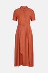 Oasis Linen Look Button Through Shirt Dress thumbnail 5