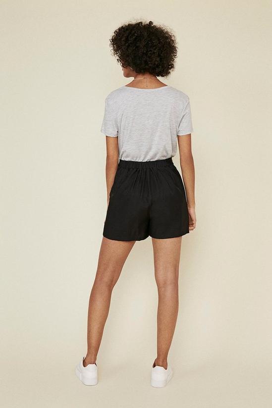 Oasis Belted Linen Look Shorts 3