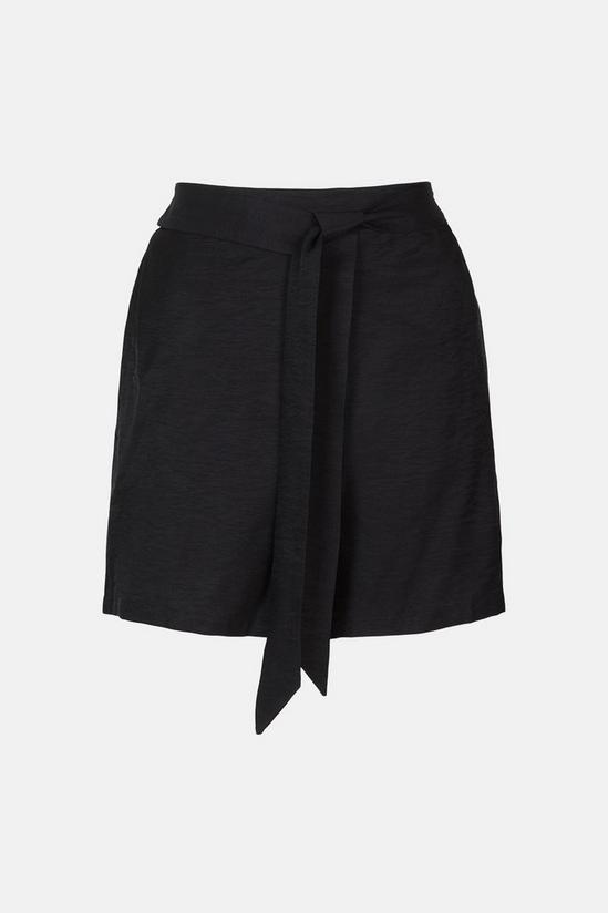 Oasis Belted Linen Look Shorts 5