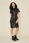 Oasis Belted Leather Mini Dress thumbnail 1