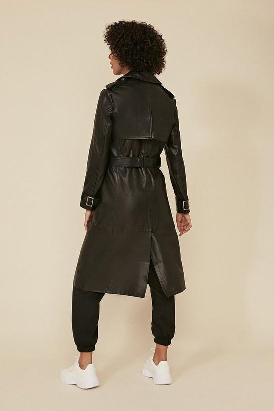 Oasis Leather Trench Coat 3