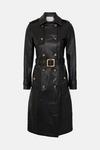 Oasis Leather Trench Coat thumbnail 5