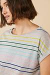 Oasis Marl Rainbow Stripe T Shirt thumbnail 4