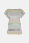 Oasis Marl Rainbow Stripe T Shirt thumbnail 5