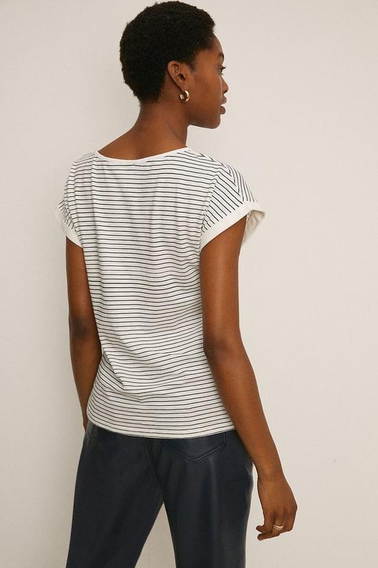 Oasis Rendezvous  Stripe Slub T Shirt 3