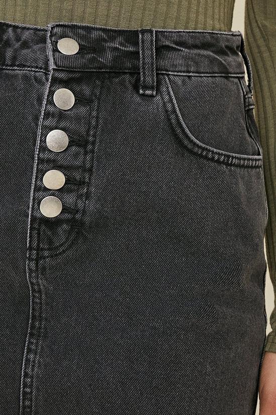 Oasis Button Through Denim Skirt 4