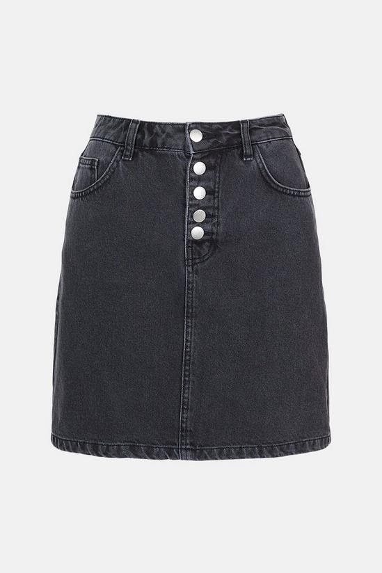 Oasis Button Through Denim Skirt 5