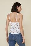Oasis Floral Pointelle Ruched Cami thumbnail 3