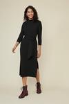 Oasis Quilted Tie Front Midi Dress thumbnail 1