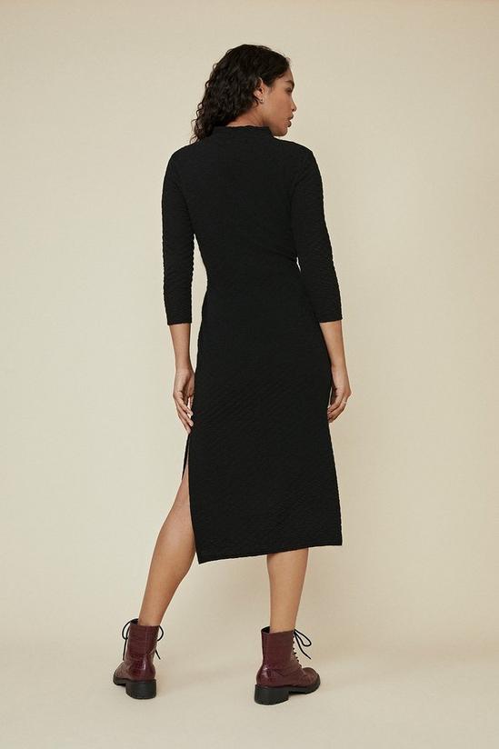 Oasis Quilted Tie Front Midi Dress 3