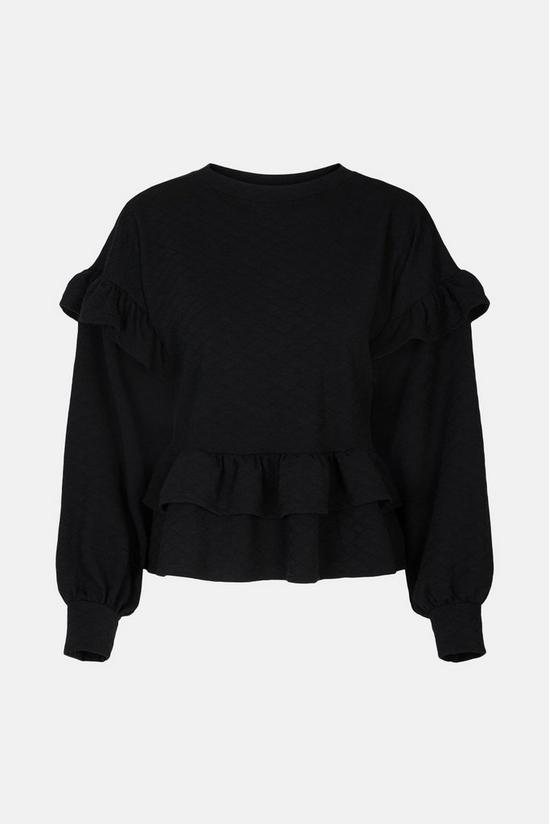 Oasis Quilted Frill High Sweatshirt 5