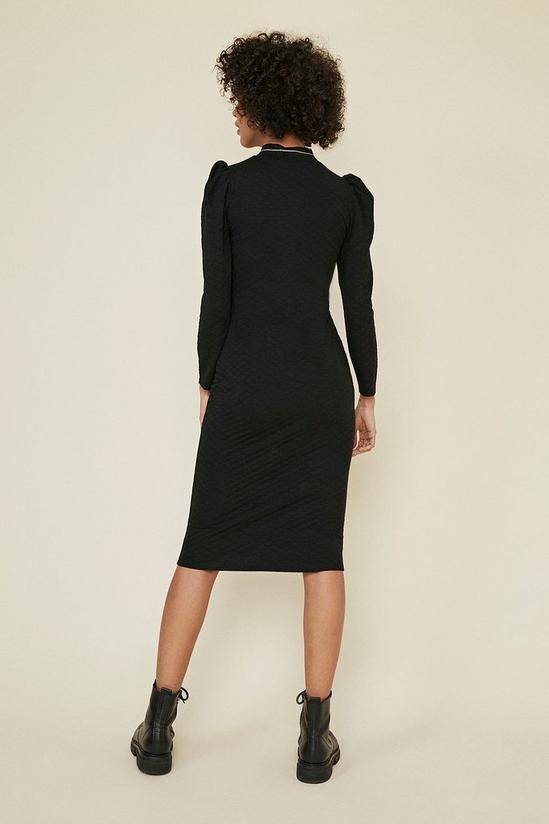 Oasis Quilted High Neck Midi Tube Dress 3