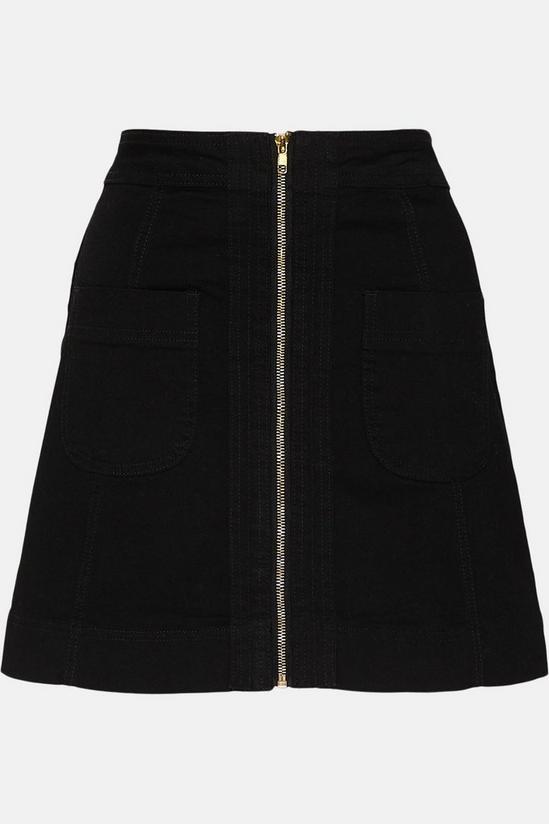 Oasis Zip Through Pocket Detail Skirt 4