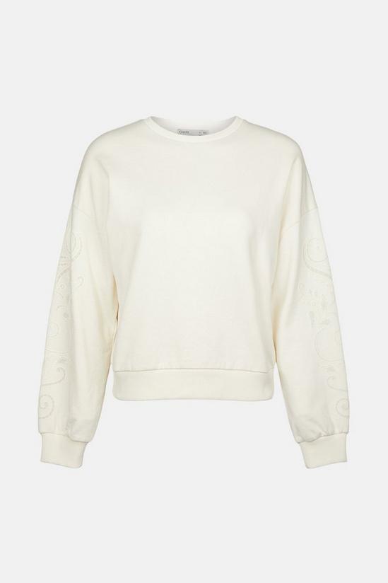 Oasis Printed Sleeve Sweater 4