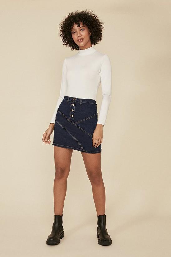 Oasis Patched Mini Skirt 1