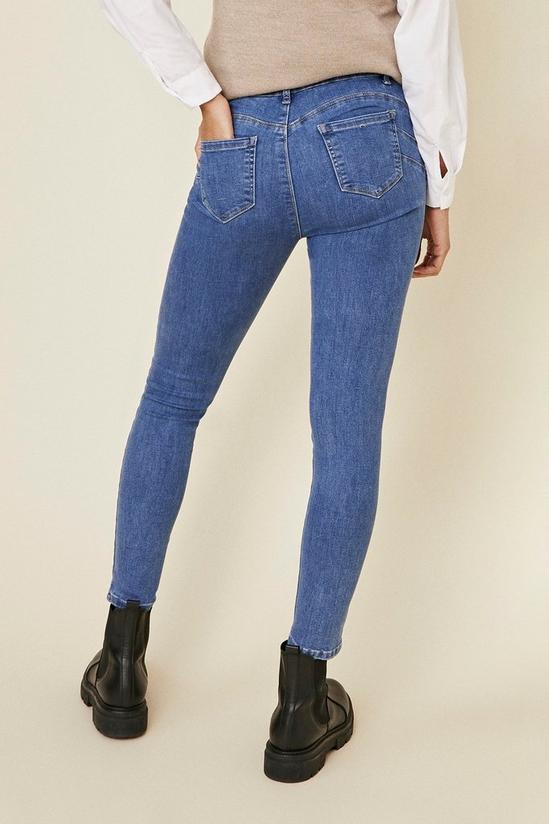 Oasis Push Up Mid Wash Jean 3