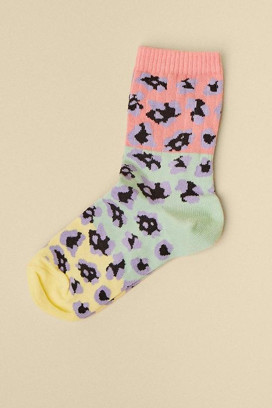 Oasis Animal Print Pastel Socks 1