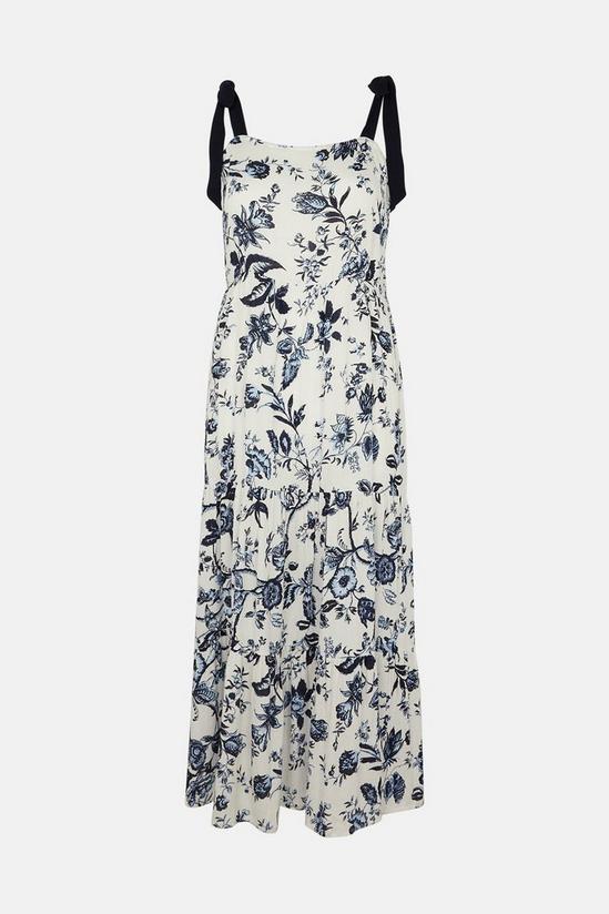 Oasis Tie Shoulder Floral Tiered Dress 5