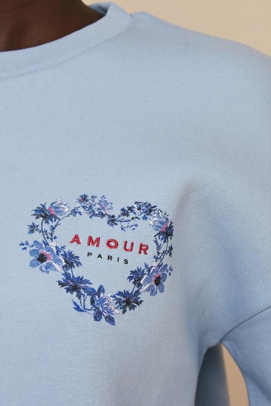 Oasis Amour Embroidered Sweatshirt 4