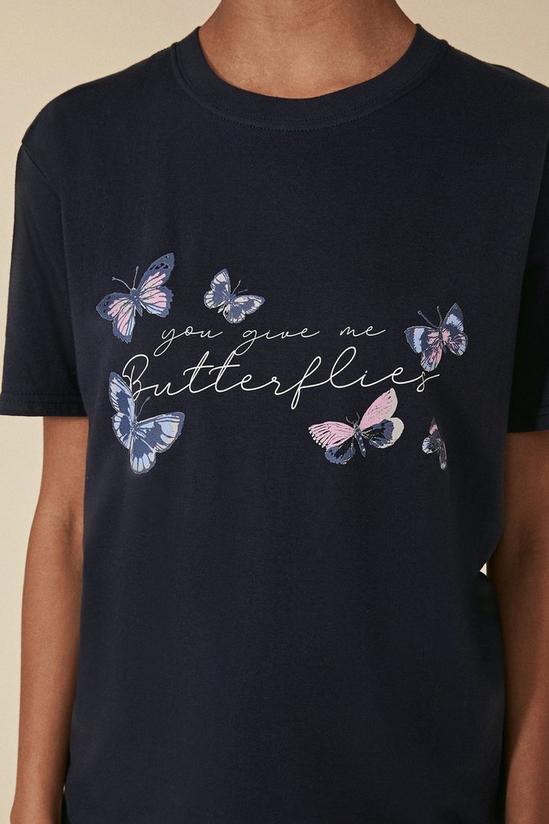 Oasis You Give Me Butterflies T Shirt 4