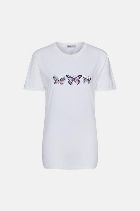 Oasis Butterfly Tie Front T Shirt 5